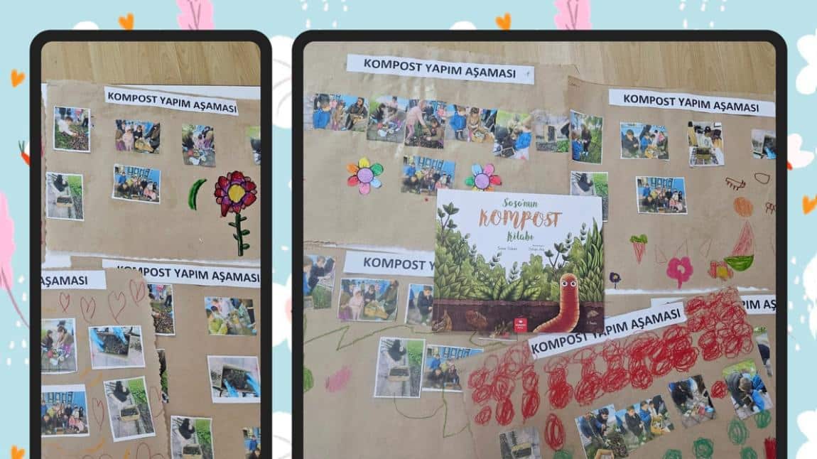 Minik Ellerle Kompost Yapımı