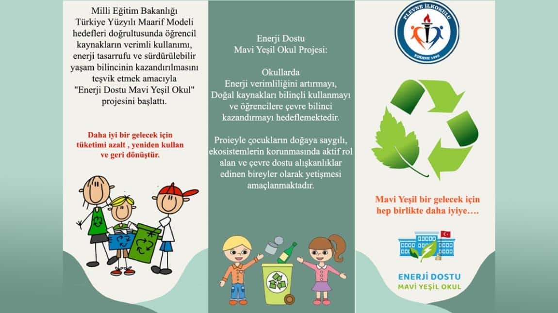 Enerji Dostu Mavi Yeşil Okul Broşürü